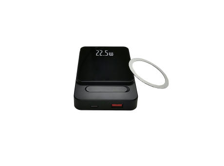 Product image Magnetic Powerbank PB-70 QI Wireless Charging 10000 mAh Schwarz bedrucken