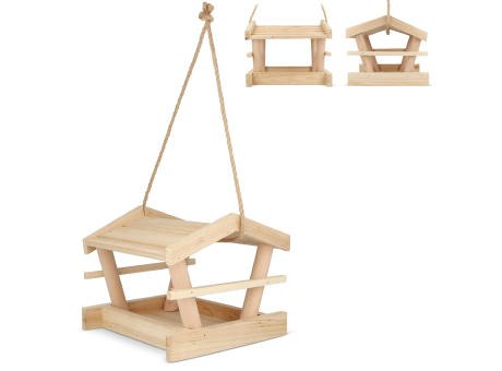 Vogelfutterhaus aus Holz FSC Werbeartikel