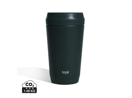 Topl-Trinkbecher aus rec. Stahl mit 360-Grad-Deckel 354ml bedrucken