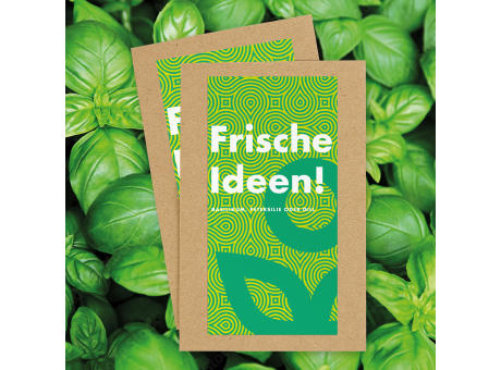 Product image Samenbriefchen Kräuterglück mit Label Werbeartikel