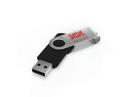 USB Stick Twister Black, 4 GB  Werbeartikel