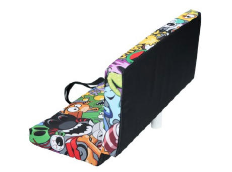 Sitzkissen klappbar inkl. 4c all-over Frontseite Werbeartikel