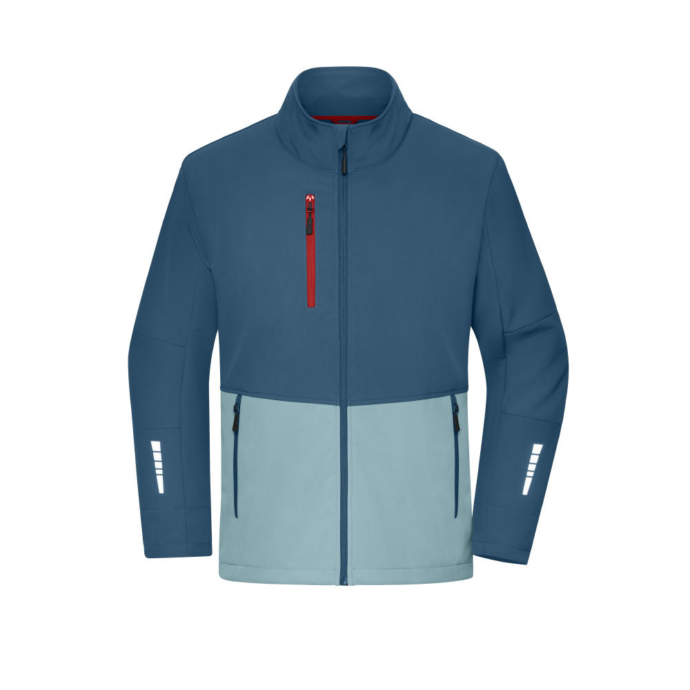 Workwear Softshell Jacket - Funktionelle Softshelljacke mit farblich abgesetzten Details Werbeartikel