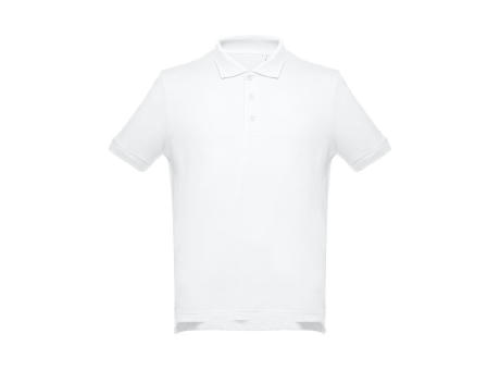 Product image THC ADAM WH. Kurzärmeliges Poloshirt aus Baumwolle für Herren. Weiße Farbe Werbeartikel