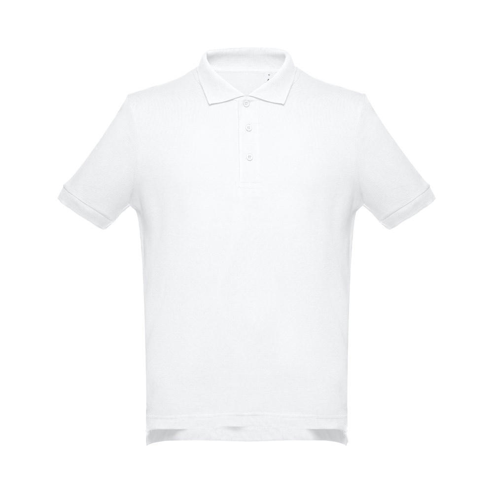 Product image THC ADAM WH. Kurzärmeliges Poloshirt aus Baumwolle für Herren. Weiße Farbe Werbeartikel