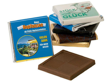 Schokotäfelchen Werbeartikel