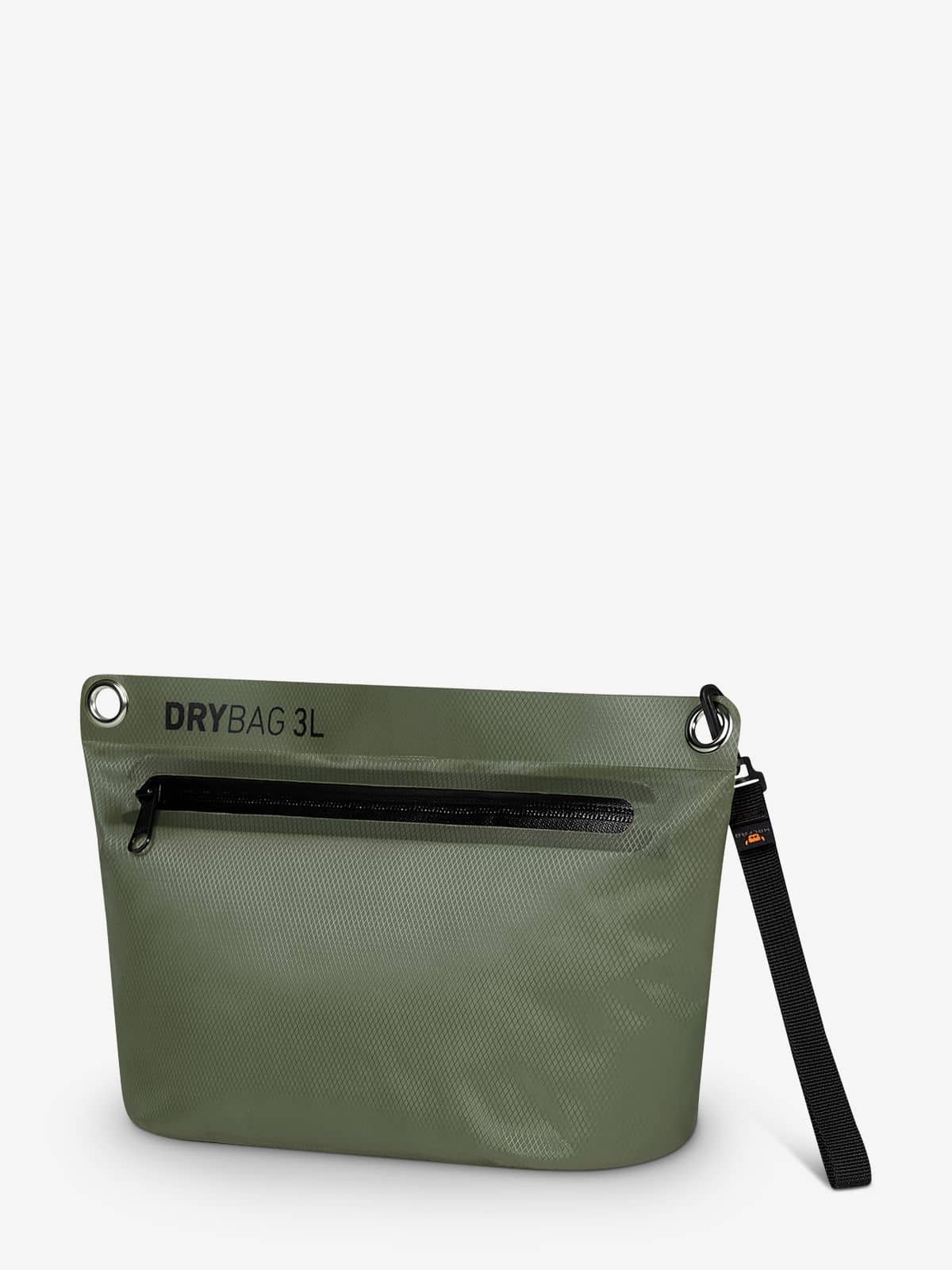 Halfar Drybag Tasche Olive – praktische wasserdichte Werbeartikel Tasche mit Reißverschluss für unterwegs