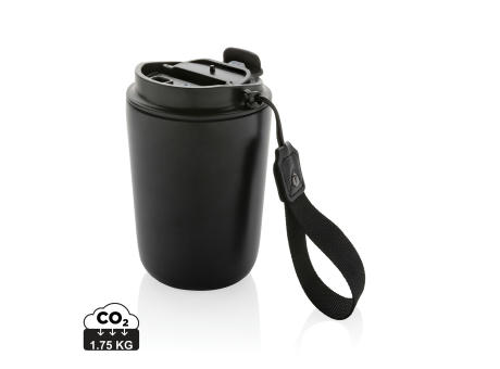 Cuppa Vakuumbecher aus RCS-Stahl mit Umhängeband bedrucken