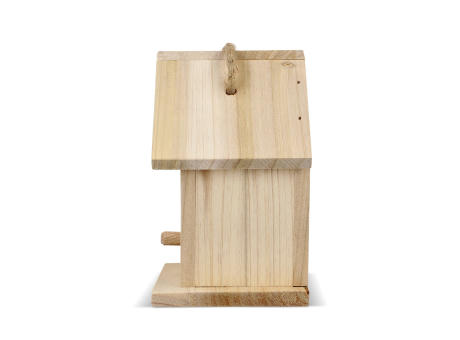 Kleines Vogelhäuschen aus FSC-Holz Werbeartikel