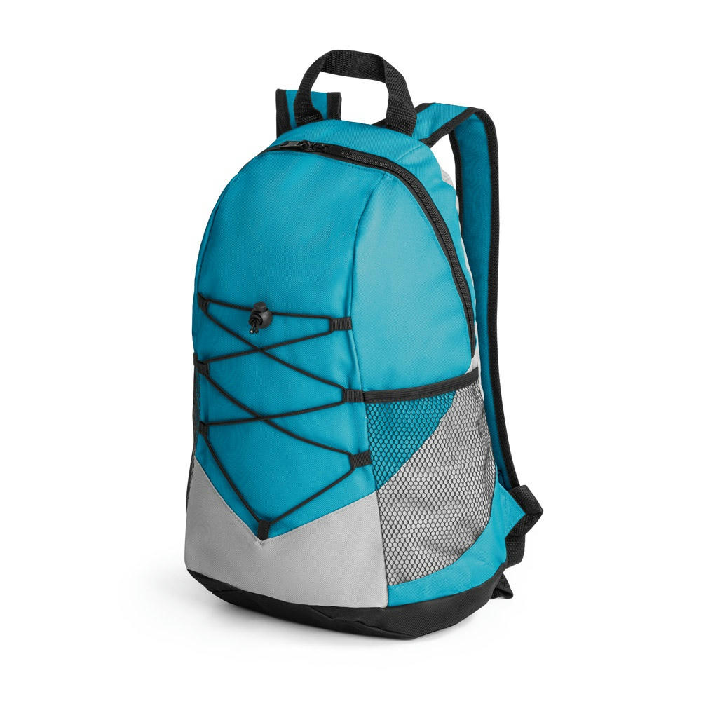 TURIM II. Rucksack aus 600D recyceltes Polyester Werbeartikel
