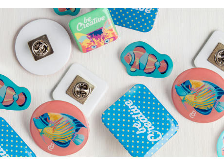 Metall Pin / Anstecker EpoBadge Maxi bedrucken