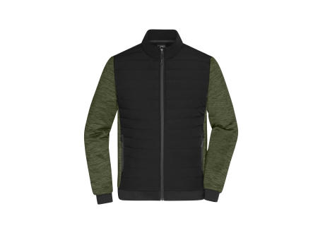 Product image Men's Padded Hybrid Jacket - Wattierte Jacke mit Stehkragen im attraktiven Materialmix Werbeartikel