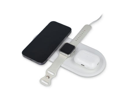 Product image 3-in-1 15 W Drahtloses Ladegerät für Handys, Apple Watch und AirPods. Werbeartikel
