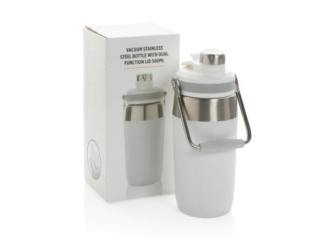 500ml Vakuum StainlessSteel Flasche mit Dual-Deckel-Funktion Werbeartikel