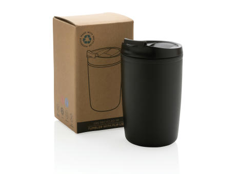 Product image GRS recycelter PP-Becher mit Flip-Deckel bedrucken