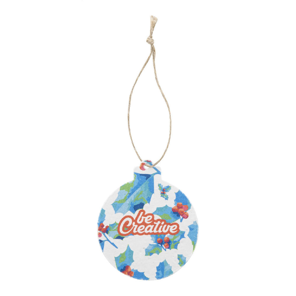 Weihnachtsbaumschmuck aus Saatgutpapier, rund CreaJul Seed Werbeartikel
