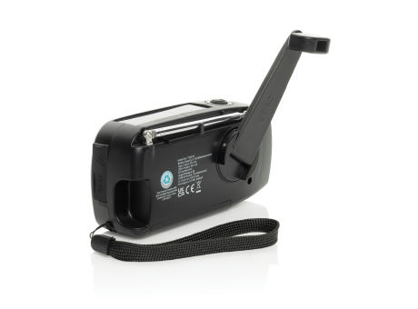 RescueWave Notfallradio aus RCS recyceltem Kunststoff Werbeartikel