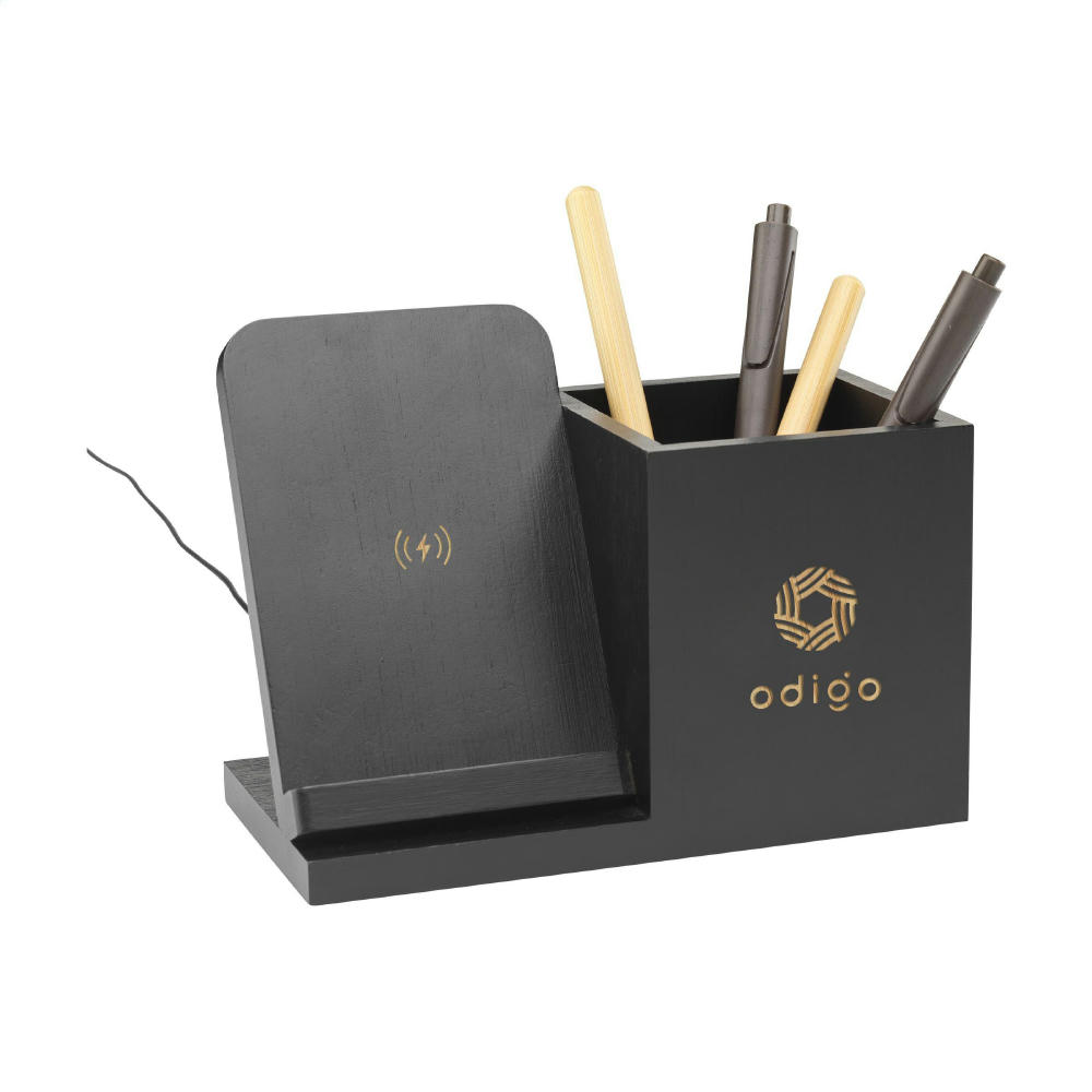 Bamboo Boss 15W Ladestation/Stifthalter Werbeartikel