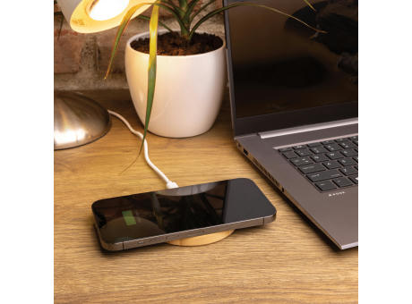 15W Bambus Wireless Charger Werbeartikel