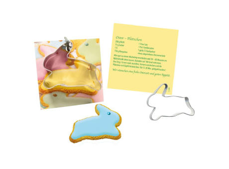 Backförmchen-Karte Hase Werbeartikel