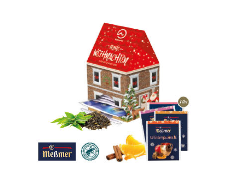 Product image Tee-Haus „Mini“ mit Meßmer Tee Werbeartikel