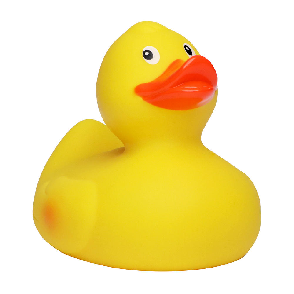 Renn-Ente, mit Metallplatte Werbeartikel