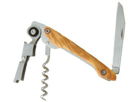 Product image Kellnermesser 'Ottawa', Doppelhebel, Olivenholz Werbeartikel