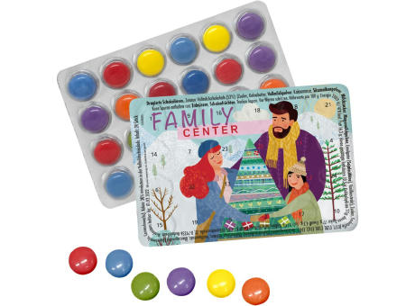 Product image Kleinster (Advents-)Kalender der Welt mit Schokolinsen Werbeartikel