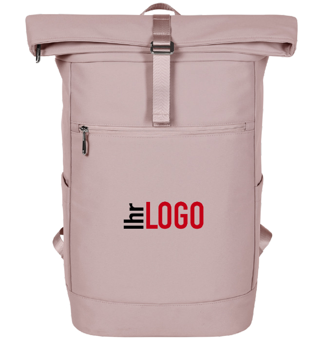 Laptop Rucksack STAR von Halfar in Altrosa – moderner Werbeartikel Rucksack mit Firmenlogo
