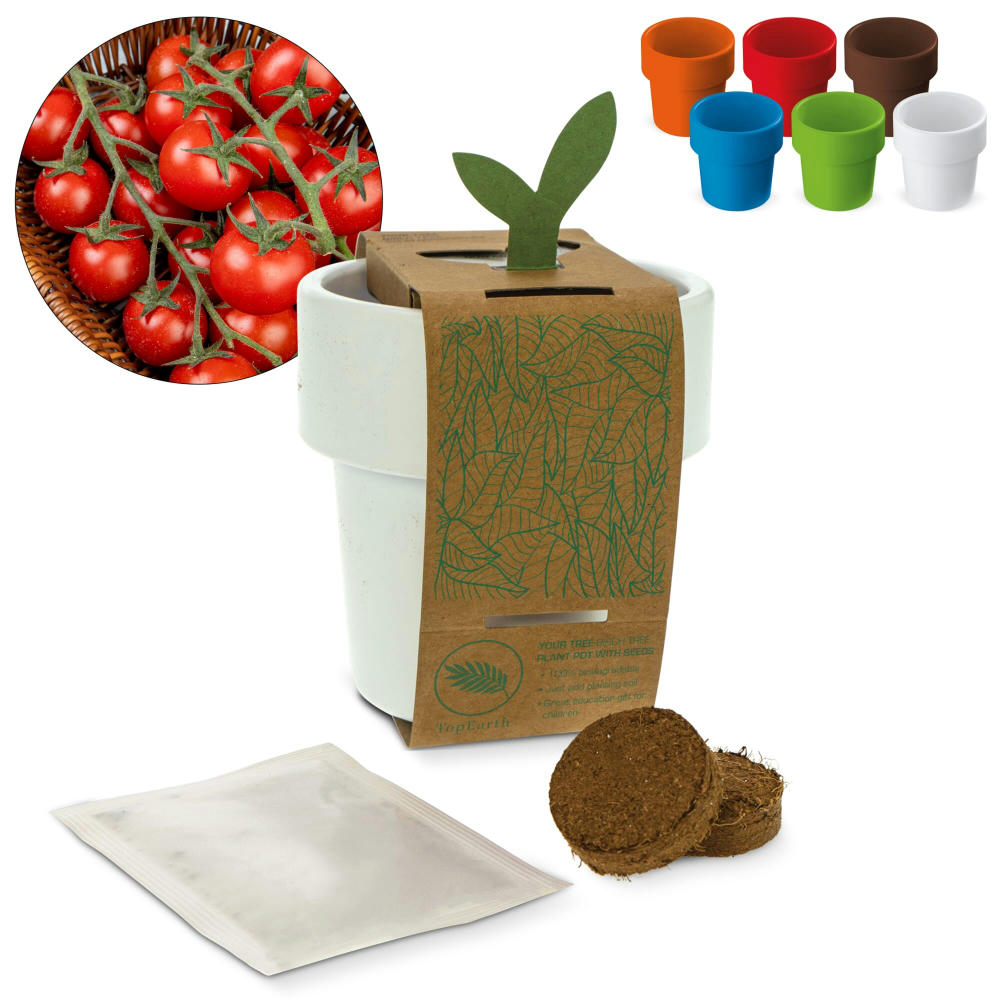 Hot-but-cool Tasse mit Kirschtomatenamen Werbeartikel