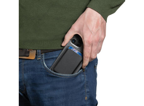 Magstand magnetische Handytasche mit Ständer aus RCS rec. PU Werbeartikel