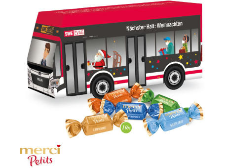 3D Präsent "Bus" mit Merci Petits Werbeartikel
