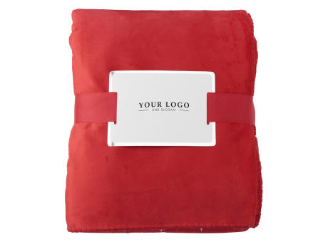 Kuscheldecke aus Polyester Margot Werbeartikel