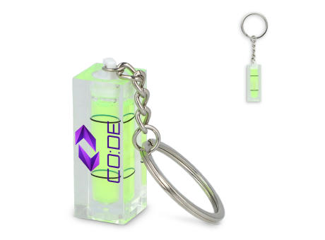 Schlüsselanhänger mit Wasserwaage Werbeartikel