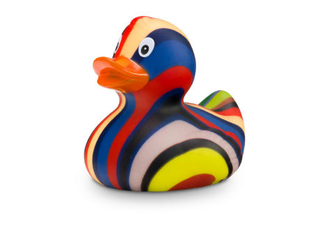Werbeente Lenny Längsstreifen, ca. 8 cm Werbeartikel
