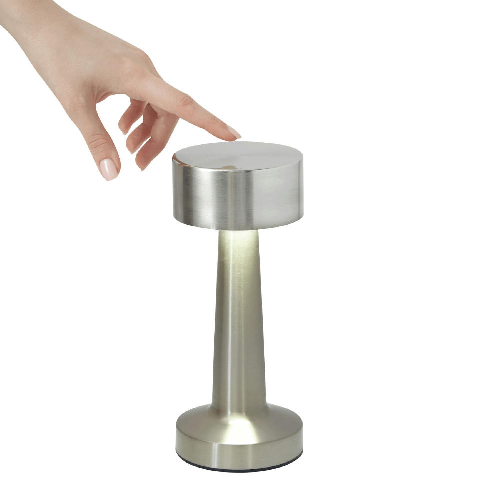 MUSHROOM - Edelstahl-Tischlampe Werbeartikel