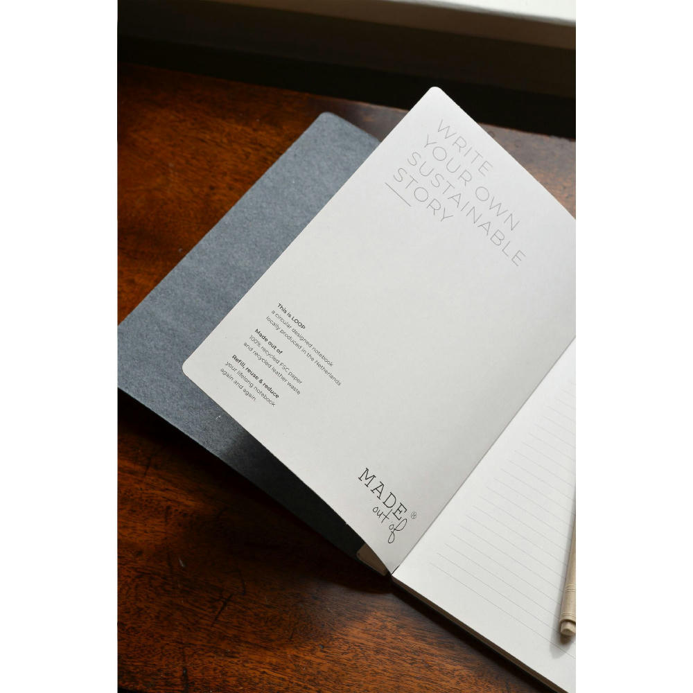 Recycled Textile Refillable Notebook A5 Notizbuch Werbeartikel