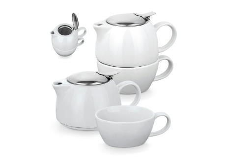 COLE. Teeset aus Porzellan 2 in 1 Werbeartikel