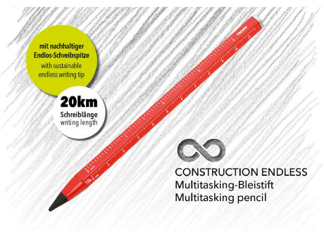 TROIKA Multitasking-Bleistift CONSTRUCTION ENDLESS Werbeartikel