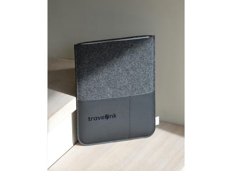 Recycled Felt & Apple Leather Laptop Sleeve 16" bedrucken