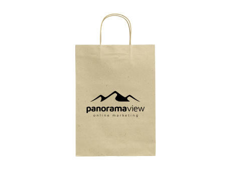 Leaf It Bag aus recyceltem Graspapier (120 g/m²) L bedrucken