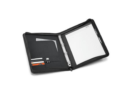 AUSTER. A4-Schreibmappe aus 600D mit linierte Seiten Schreibblock bedrucken