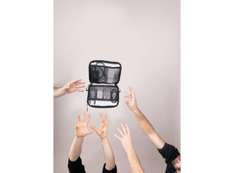 Product image TROIKA Kabeltasche TROIKA BLACK TECH POUCH 2 bedrucken