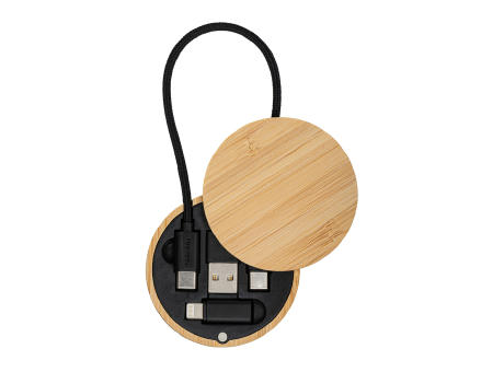 4-in-1 Ladekabel REEVES-CONVERTICS BAMBOO EVO bedrucken