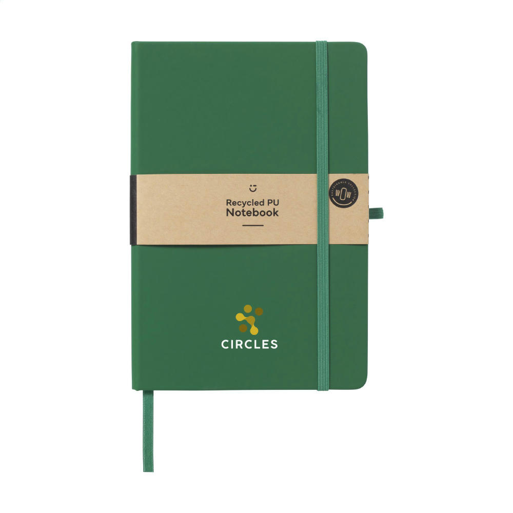 Product image Recycled GRS PU Notebook A5 Werbeartikel