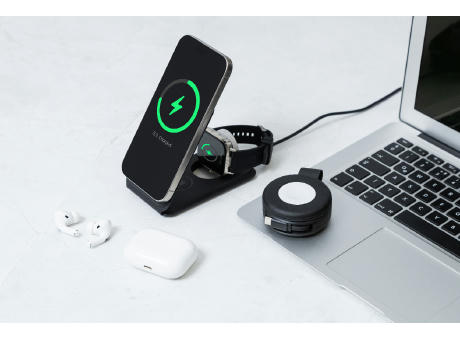 Handyhalter mit kabellosem Ladegerät, RPU LuxCharge Stand Werbeartikel