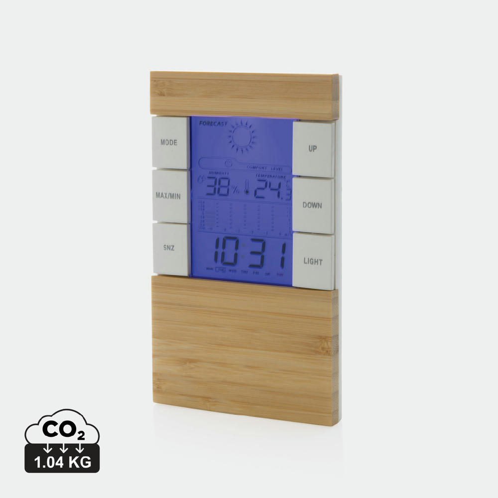 Product image Utah Wetterstation aus RCS rKunststoff & Bambus Werbeartikel