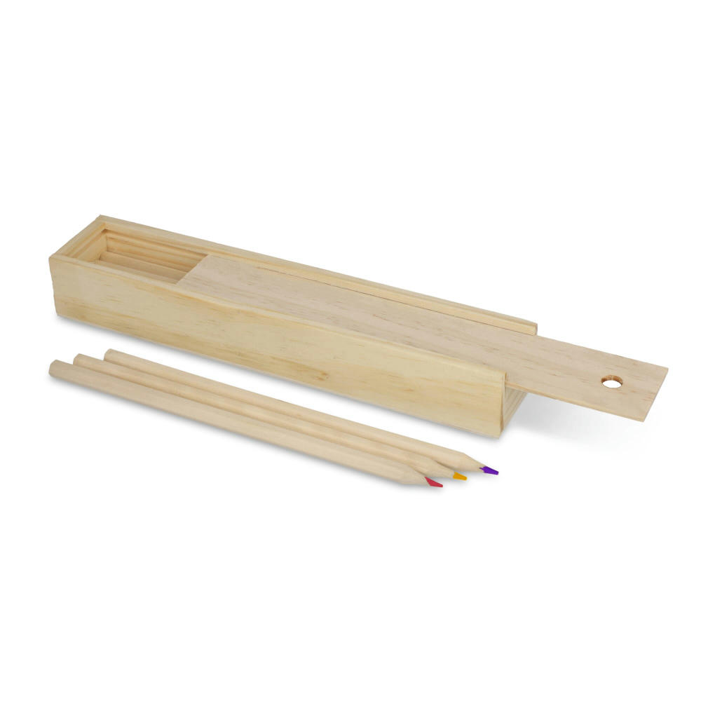 Product image Buntstifte in Holzschiebeschachtel Werbeartikel