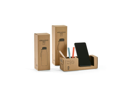 Arkansas 350 Trinkflasche recy. Edelstahl 400 ml  Werbeartikel