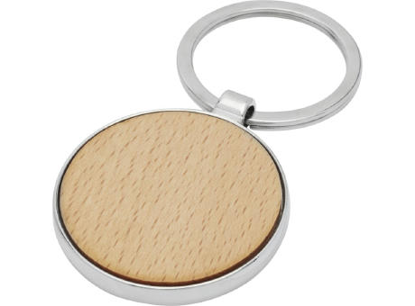 Product image Moreno runder Schlüsselanhänger aus Buchenholz Werbeartikel